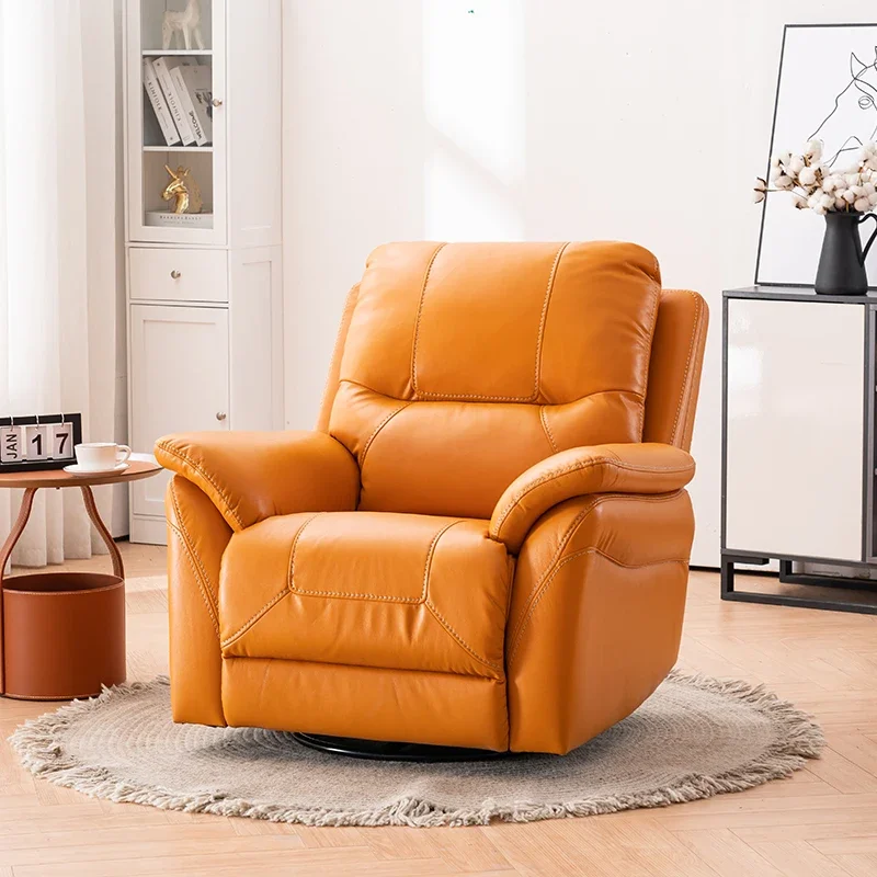 

Swivel Living Room Chairs Massage Accent Occasional Comfortable Relax Chairs Leather Sofa Sillones Puffs Grandes Home Furniture
