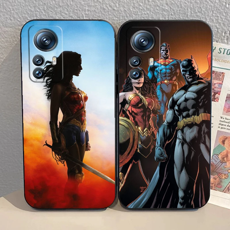 Movie Wonders Womans Hero For Xiaomi Mi 14 13T 13 12T 12 11T 11i 11 10T 10 Pro Lite Ultra 5G Black Soft Phone Case