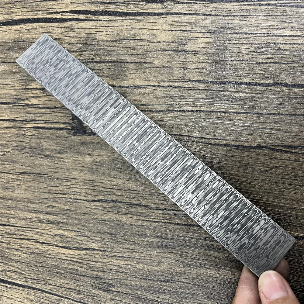 New Damascus Steel DIY Cutter Making Materials Japanese knife Pattern Steel Bar Cutter Blade Blank Has Been Heat Treating