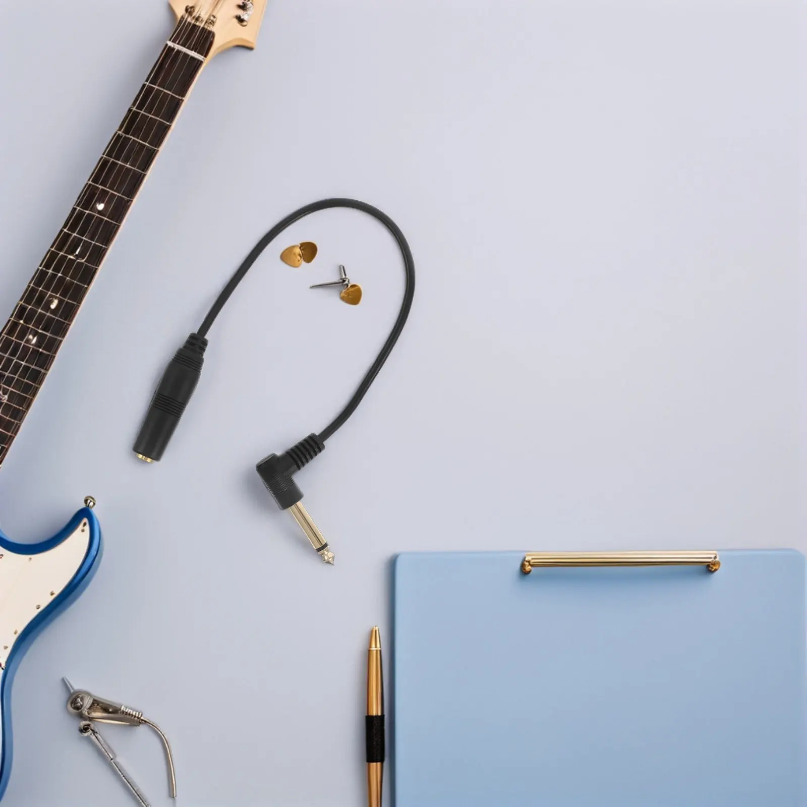 High Quality Right Angle Male to Female Microphone Extension Cable for Guitar Amp Pedal Audio Equipment Recording Live