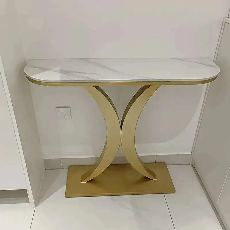 الشمال ضوء طاولة وحدة التحكم الفاخرة لأثاث غرفة المعيشة مدخل الجدول الحديثة المدخل الجدول نصف دائري مدخل الجداول #6