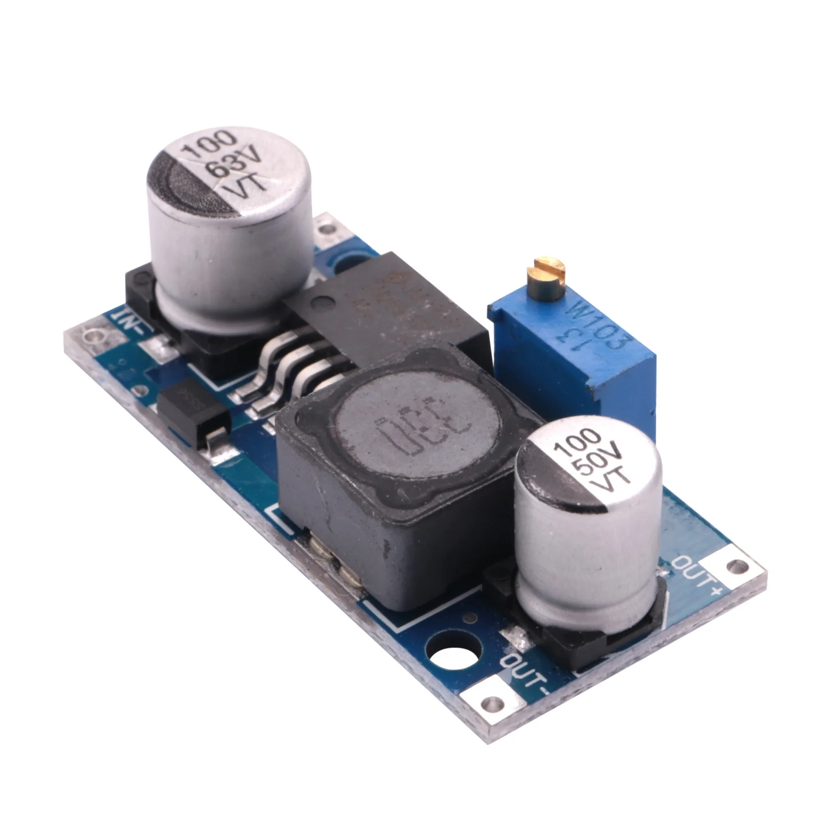 48V adjustable step-down regulator module, DC-DC, LM2596HV input, 4.5-60v power module