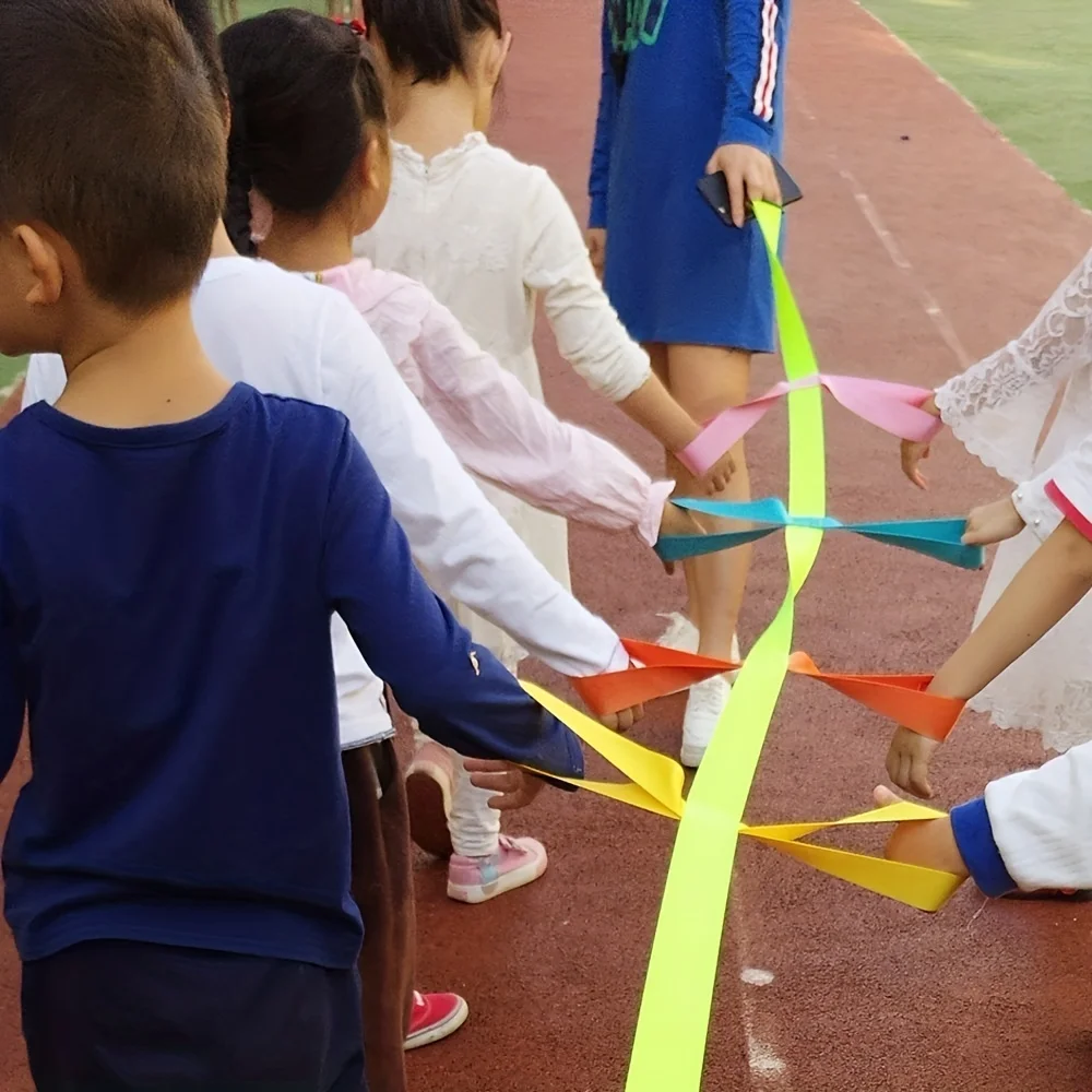 Cuerda de Seguridad para caminar para niños con 12 asas de colores, cuerda de seguridad para exteriores, guardería para preescolar, guardería,