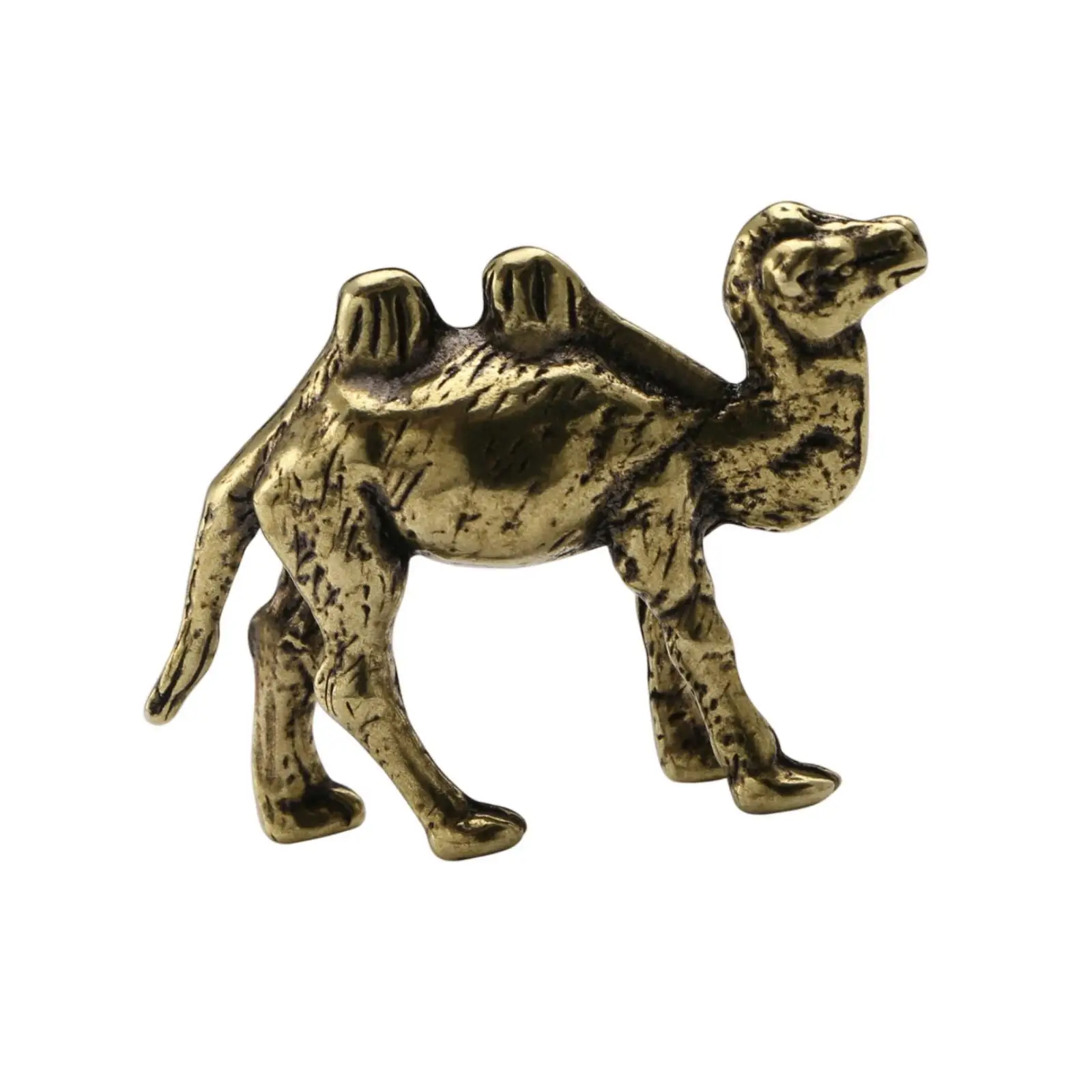 Brass Camel Desktop Ornament Collectible Tea Pet for Entrance Fireplace Desk