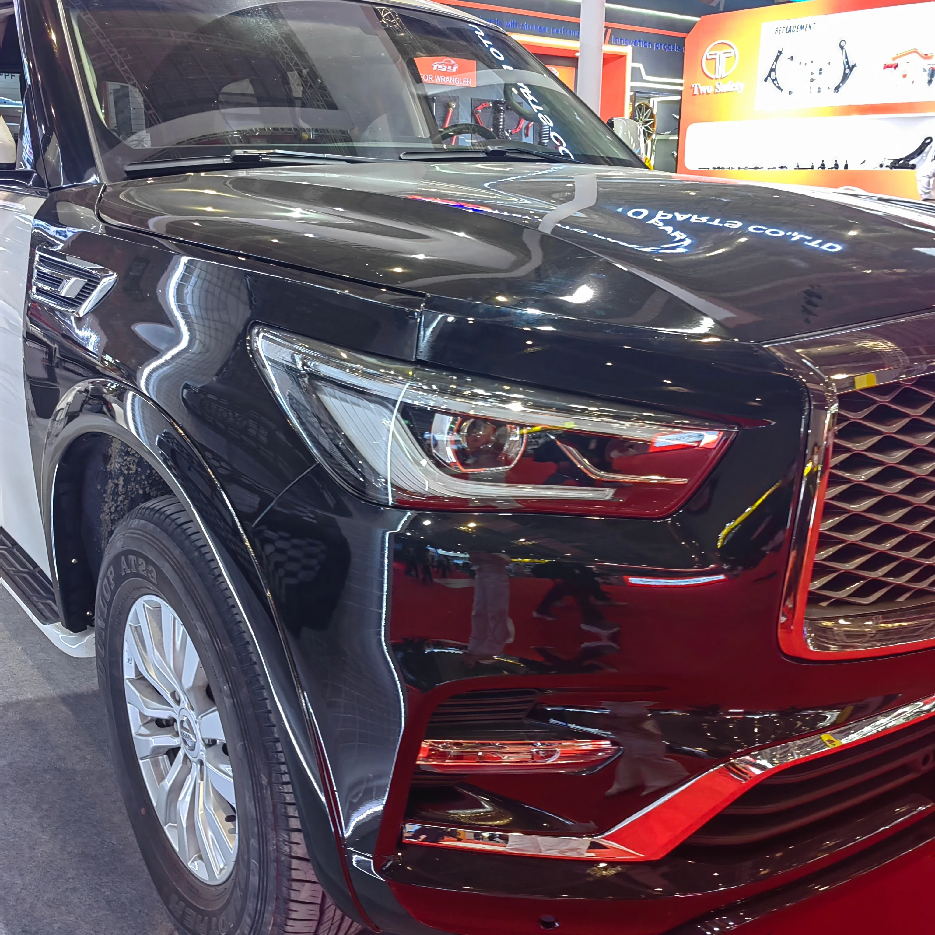 طقم الجسم المصد الأمامي/الخلفي 2010-2019 لنيسان باترول Y62 لإنفينيتي QX56 إلى إنفينيتي QX80 2017 2018 #3