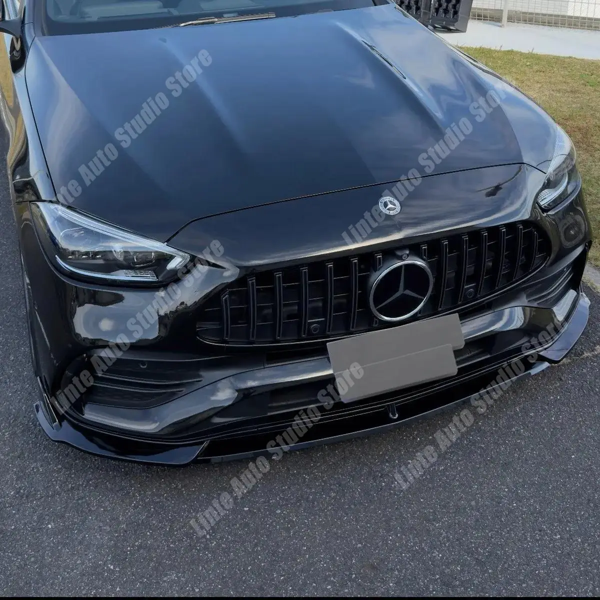 

Губа переднего бампера для Mercedes-Benz C-Class W206 S206 C180 200 260 300 400 C43 AMG 2022-2024, спойлер, сплиттер под подбородок, обвесы