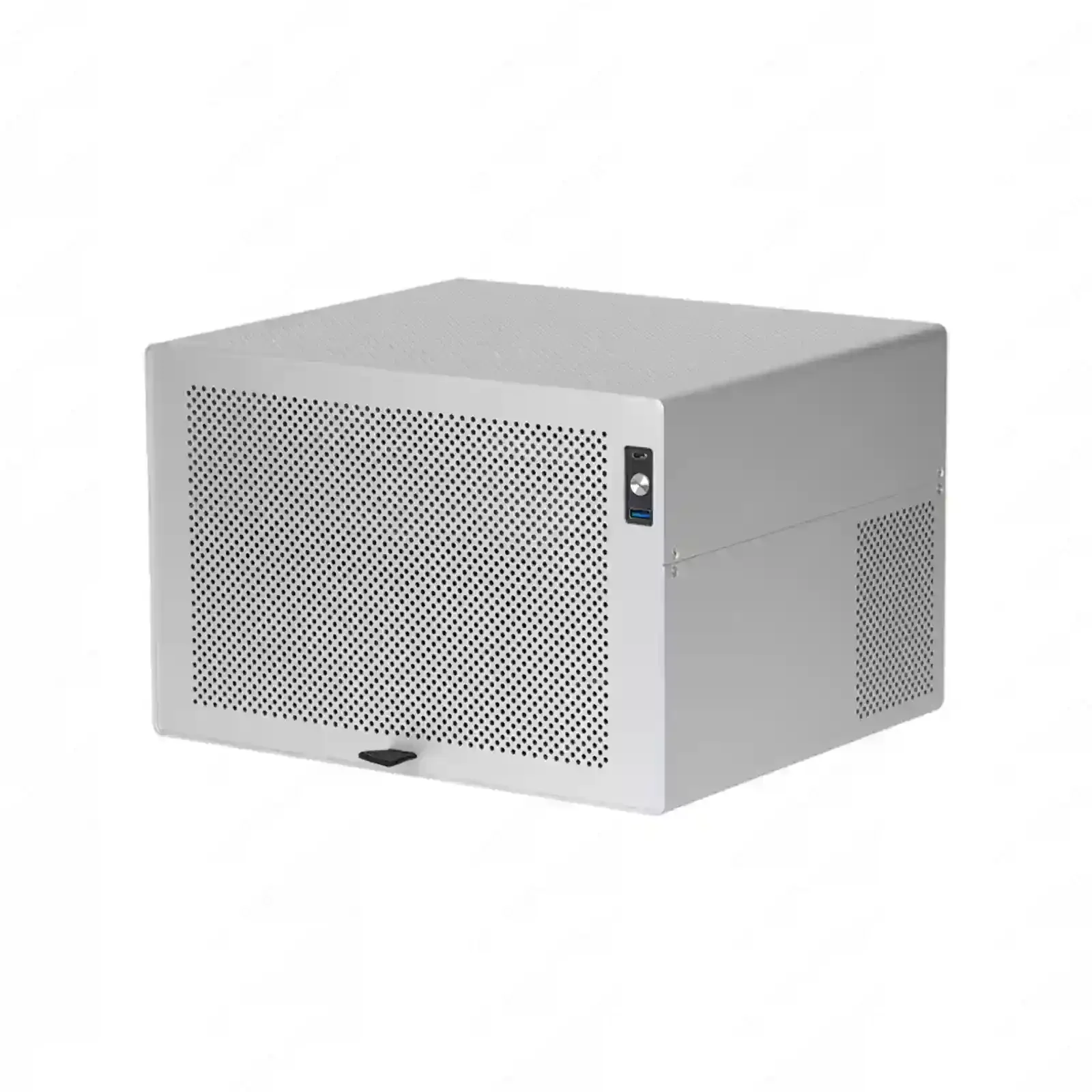 8-Bay NAS Computer Case, Aluminum Chassis Supports ATX Motherboard & SFX Power Supply, Compatible with UnRAID, TrueNAS, DIY