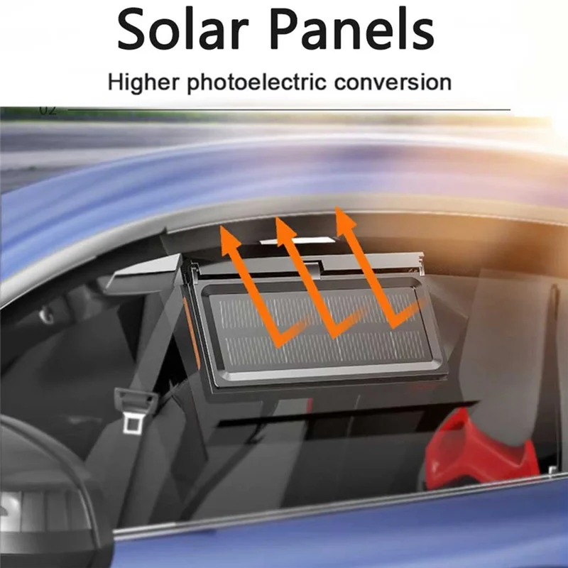 

Car Solar Powered Window Exhaust Fan Car Solar Power Air Vent Radiator Fans Vehicle Ventilation Fan