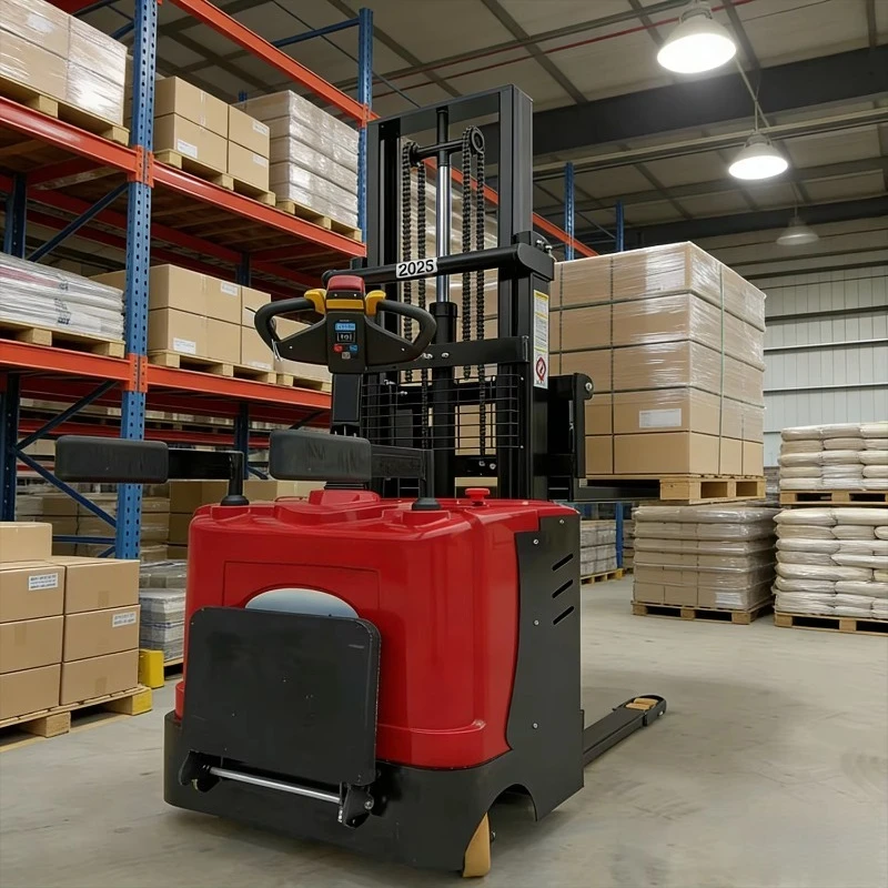 Semi-Electric Walkie Stacker 1.5Ton 2.5m | Cost-Effective Manual Push Electric Lift Stacker