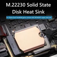 SSD Copper Heatsink Cooling Thermal Pad Antioxidant Copper Heatsink Thermal Pad Polished for Steam Deck SN740 M.2 2230 SSD