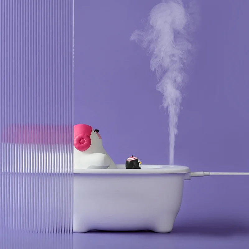Creative USB Humidifier Mini Ultrasonic เครื่องฟอกอากาศ Led Usb น้ำมันหอมระเหย Diffuser เครื่องฟอกอากาศ Aroma Anion Mist