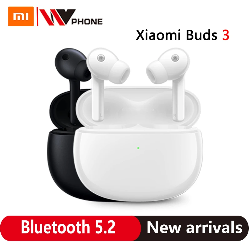 Xiaomi Buds 3 TWS หูฟัง 40dB การตัดเสียงรบกวนที่ใช้งานบลูทูธ 5.2 หูฟัง ANC หูฟังไร้สาย IP55 3Mic