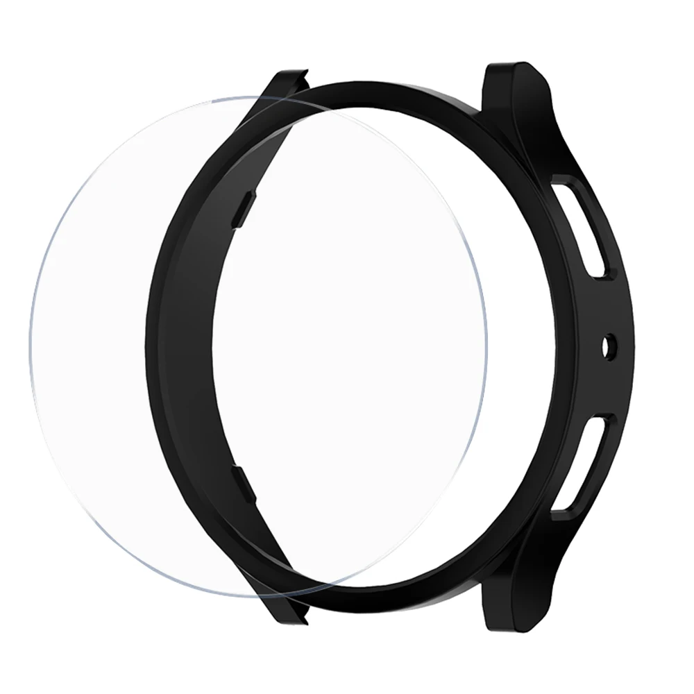 Glass+Case for Samsung Galaxy Watch 6 40mm 44mm Accessories PC Frame Protective Bumper galaxy Watch 6 Classic 43mm 47mm Cover