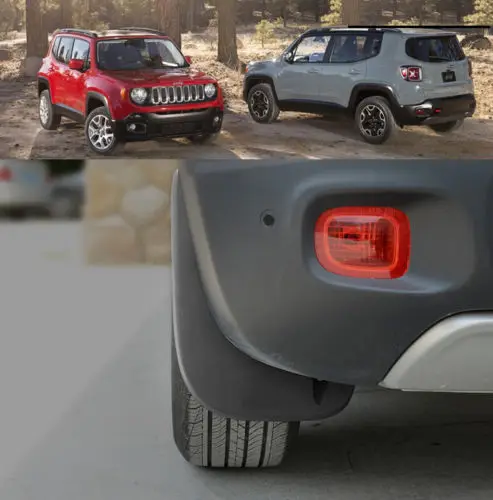 MUD FLAPS FOR Jeep Renegade 2015 2016 2017 Front&Rear Deluxe Molded Splash Guard