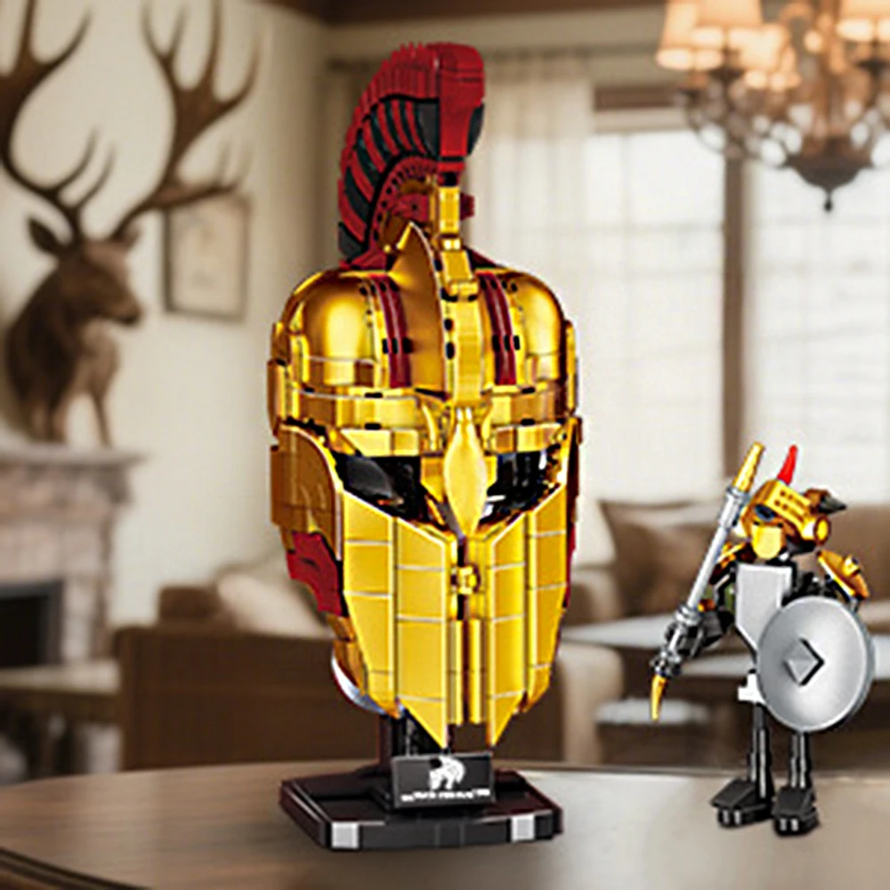 

Idea Building Block Medieval Age Knight Helmet Construction Bricks Cavalry Model Sets Educational Toys Collection For Boys Gifts