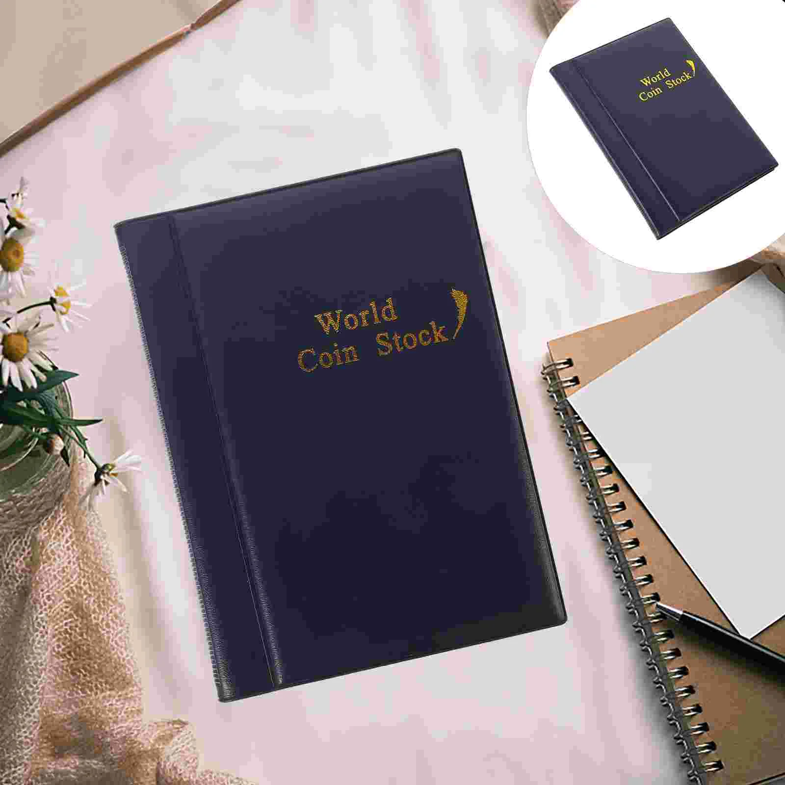 

Coin Book Collection Picture Album Books Storage for All Coins Pu Photo