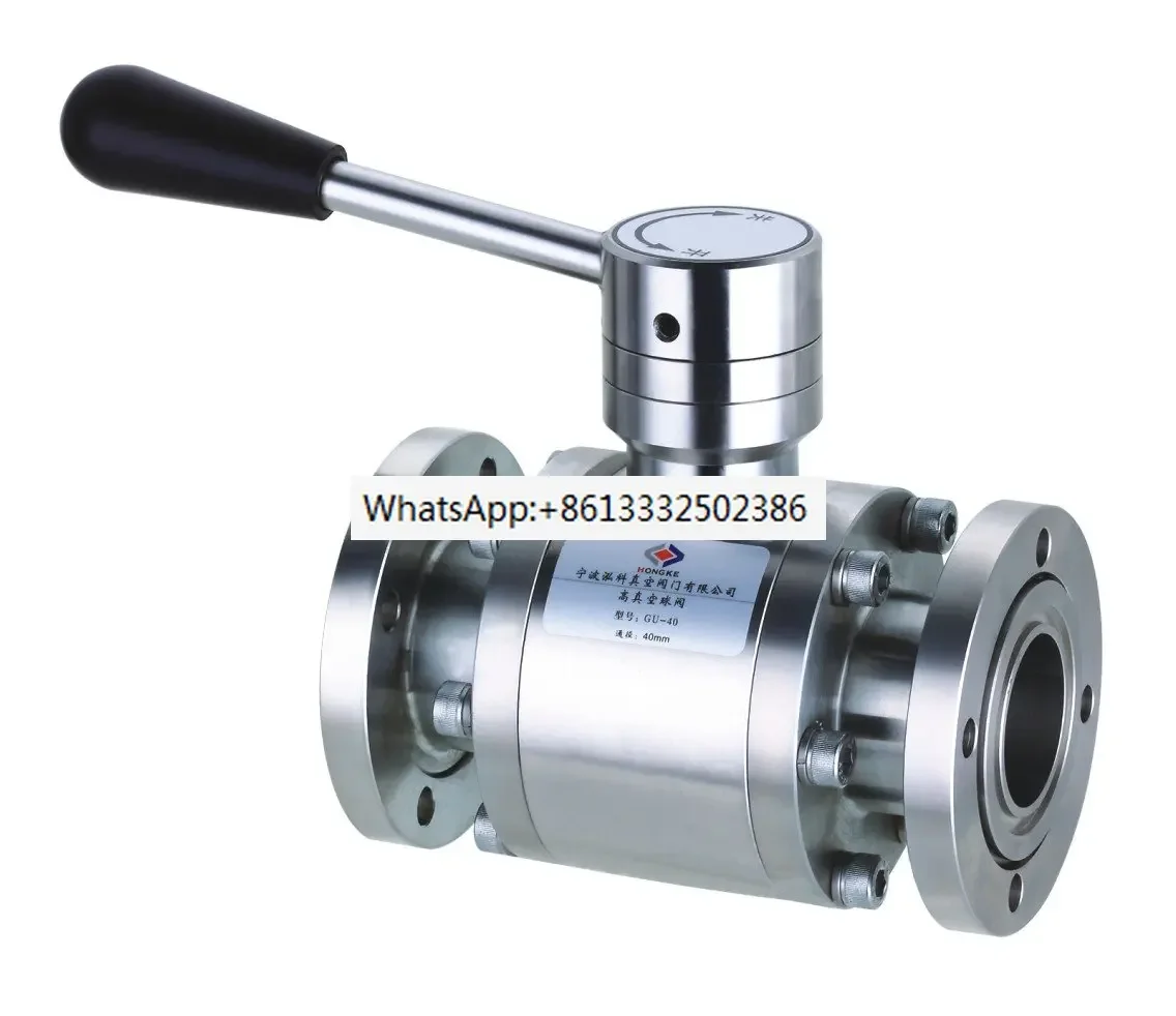 High vacuum manual ball valve GU-50 GU-63 GU-80