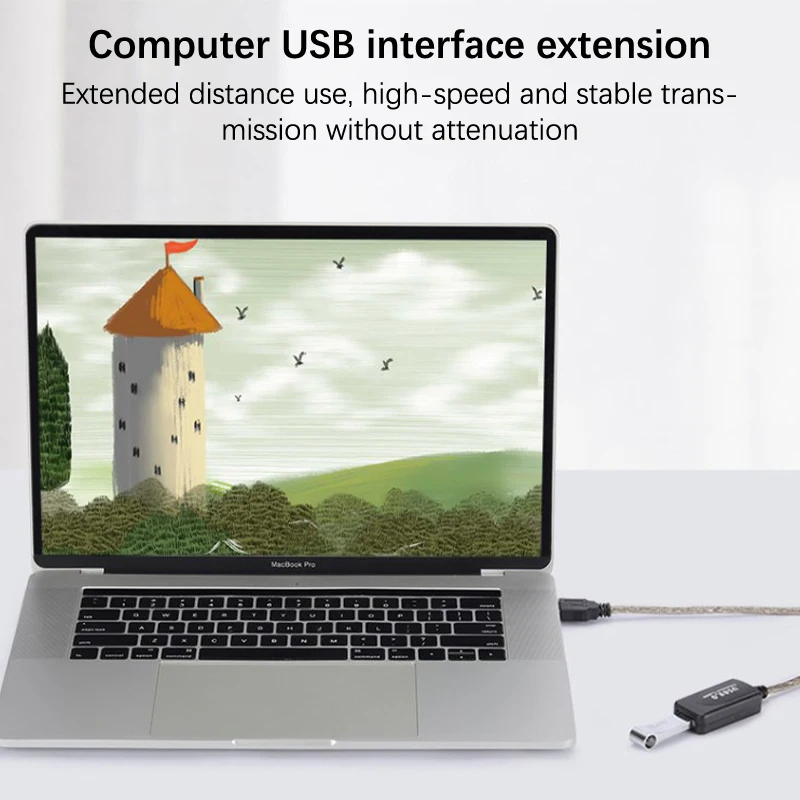 كابل تمديد USB من ذكر إلى أنثى ، موسع USB ، سلك مكرر مع معزز ، 5 م ، 10 م ، 15 م