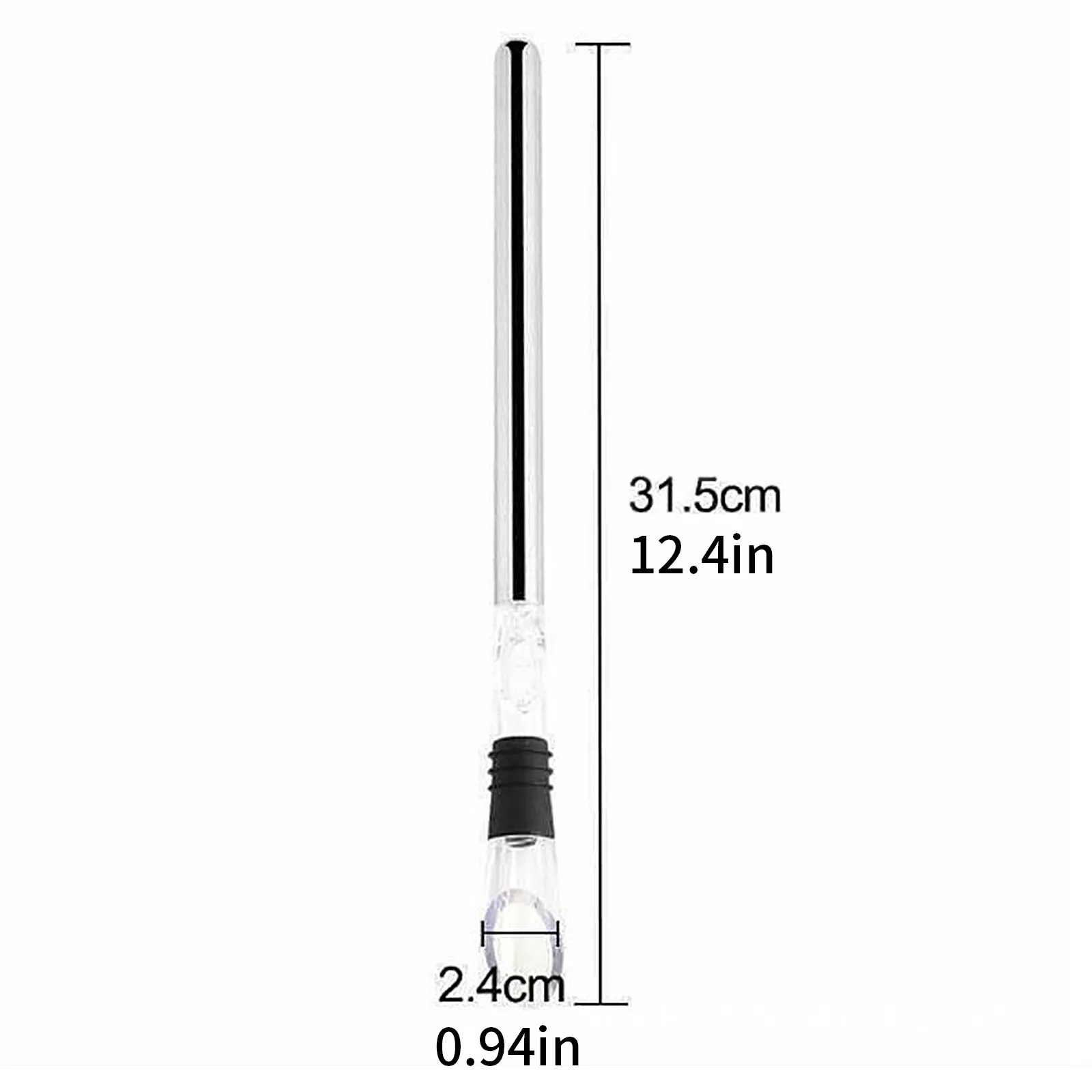 مبرد نبيذ بدون أيس من الفولاذ المقاوم للصدأ ، عصا تبريد الزجاجة ، مدفأة تهوية وصنارة دورق ، مبرد 3 في 1