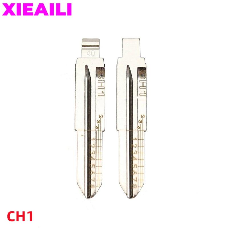 

XIEAILI 50Pcs NO.40 CH1 Engraved Line Key Blade Scale Shearing Teeth Uncut Key Blade For Chevrolet Epica/Captiva S606