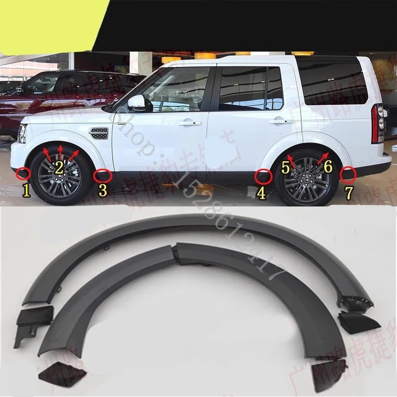 Car Styling for Land Rover Discovery 4 2010 2011 2012-2016 Car Wheel Fender flares Wheel Extension Wheel Arches Plastic trim