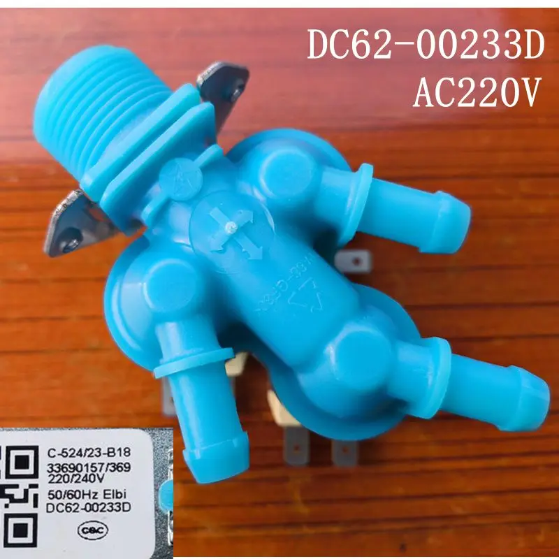 

New Electric Water Inlet Solenoid Valve DC62-00233D For Samsung Washing Machine AC220V 50/60HZ Washer Parts