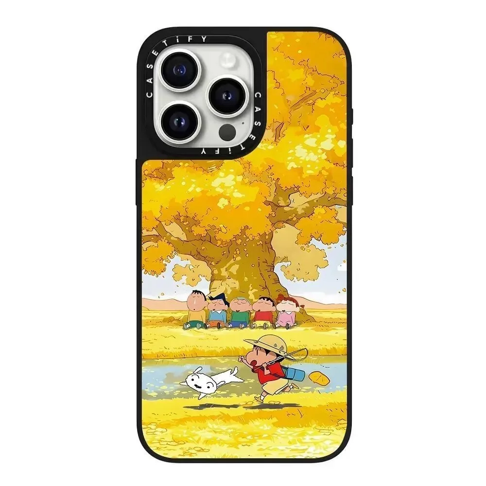 Collaboration Crayon Shin-chan Hello Kitty Apple 16 Pro Max phone case for Apple 17/16/13 cute cartoon view 4