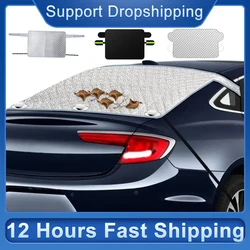Front/Rear Windshield Cover Car Windshield Snow Cover Windproof Sunshade Cover With Magnetic Winter Automobiles Exterior Cover