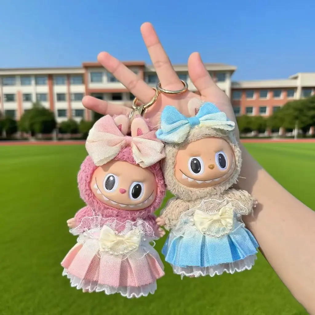 

17cm Elegant Lady Dress Labubu Outfit Little Luxe Style for Vinyl Doll Replacement Chic Fashion Set Clothes for Labubu