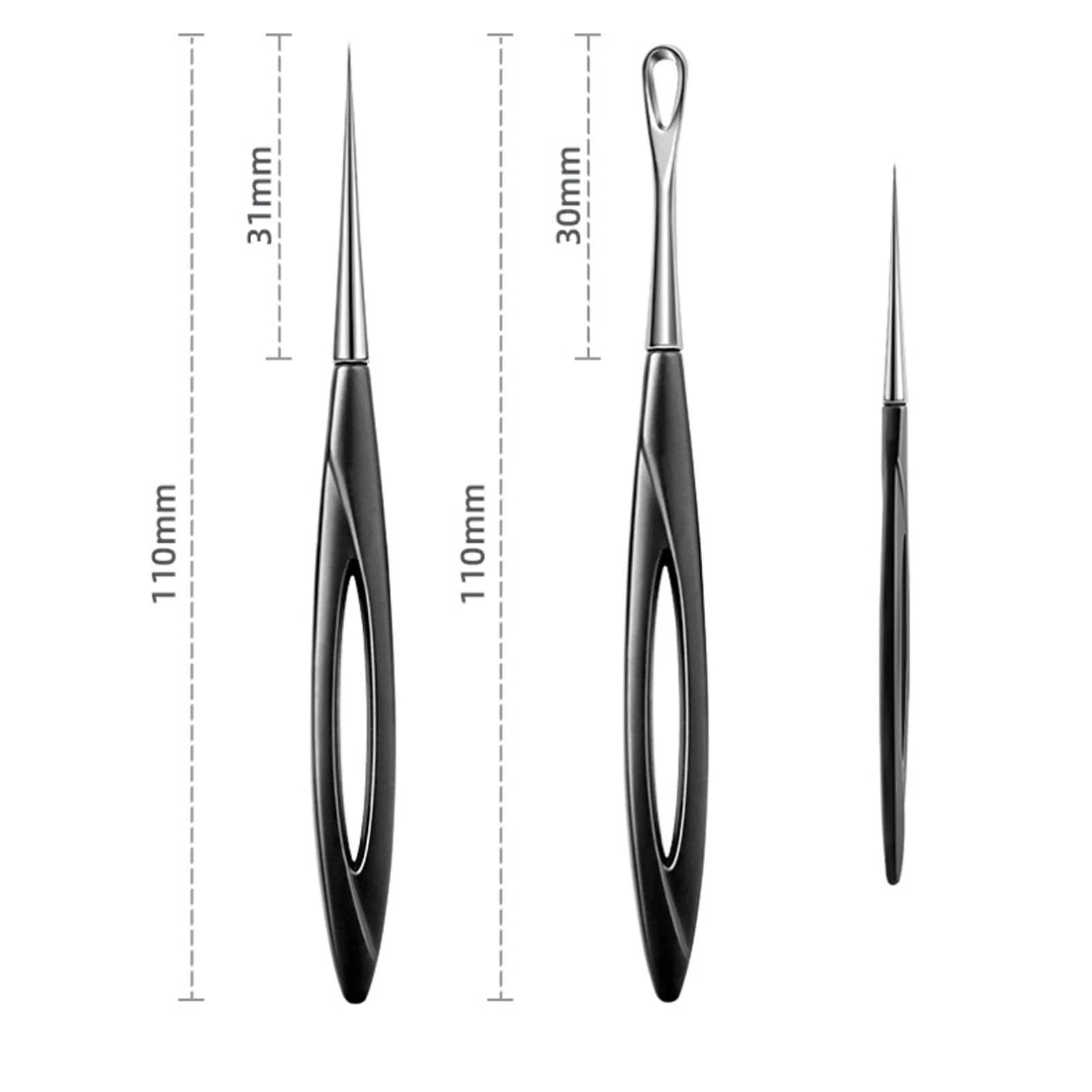 1pc Acne Needle Blackhead Clip Remover Extraction Popper Pore Black Head Cleaner Face Skin Care Deep Cleansing Needle Tool