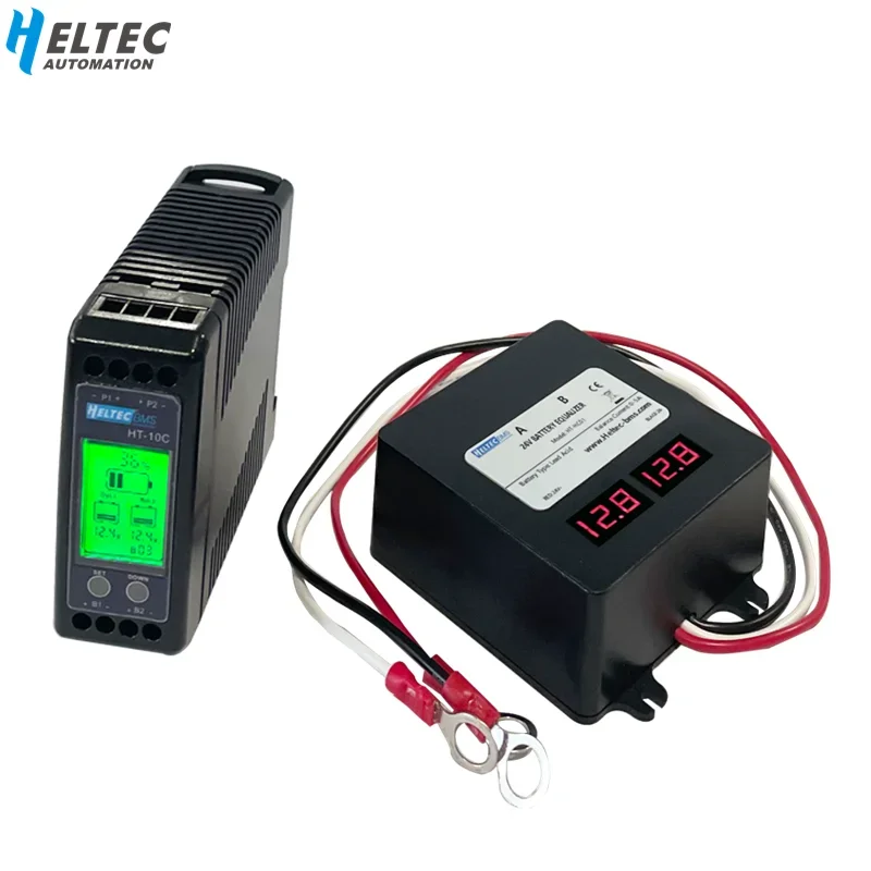 Heltec 12V LCD/LED Battery Equalizer Batteries Voltage Balance Lead Acid Battery Connected Parallel Series for 24/36/48V/96V