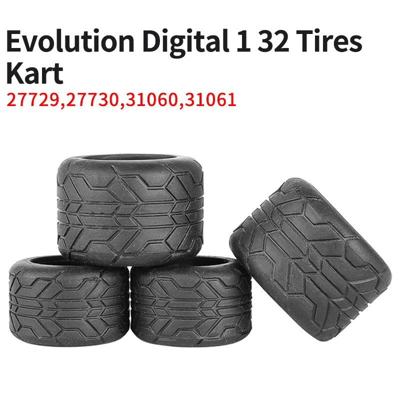 Slot Car Tire Carrera Digital Evolution 1 32 1/32 Tires Kart 27729 27730 31060 31061