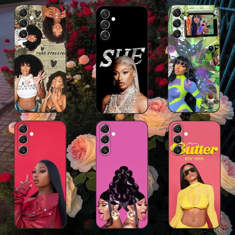 

M-Megan Thee S-Stallion Phone Case For Samsung Galaxy A13,A21s,A22,A31,A32,A52,A53,A71,A80,A91 Soft Black Cover