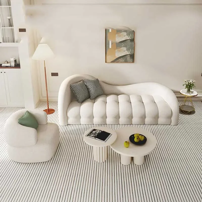 Replica Nordic Unique Sofas Luxury Comfortable Sleeping Floor Living Room Sofa Choice White Replica Muebles Hotel Furniture