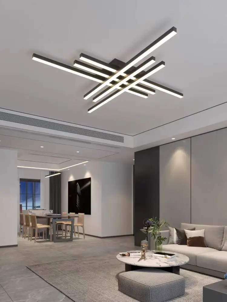 Living Dining Room  Apartment Hall Dimming LED Chandelier Lights AC 85-265V Nordic Ceiling Chandelier Indoor Lighting