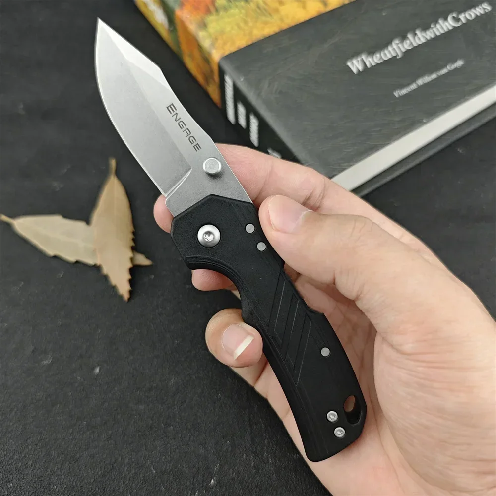 CD -35DPLC Folding Knife 440c Blade Nylon Fiber Handle Pocket Knife Outdoor Hunting Survival Camping Hiking Cutting Tool