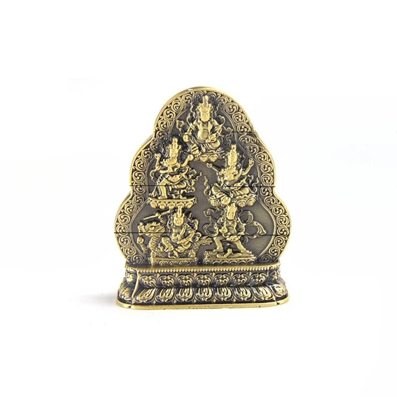 Water Offers Six Gods Wealth Five Gods Wealth Copper Yellow Water Offers Cup Water Land Offer Five Gods Wealth Decorative Item