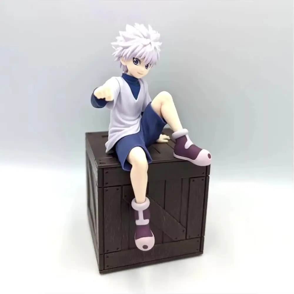 Figuras de Anime de 12CM, GON·FREECSS, Killua Zoldyck, modelo coleccionable, figuras de acción de PVC, muñecos, regalos de cumpleaños y Navidad, 2 uds.