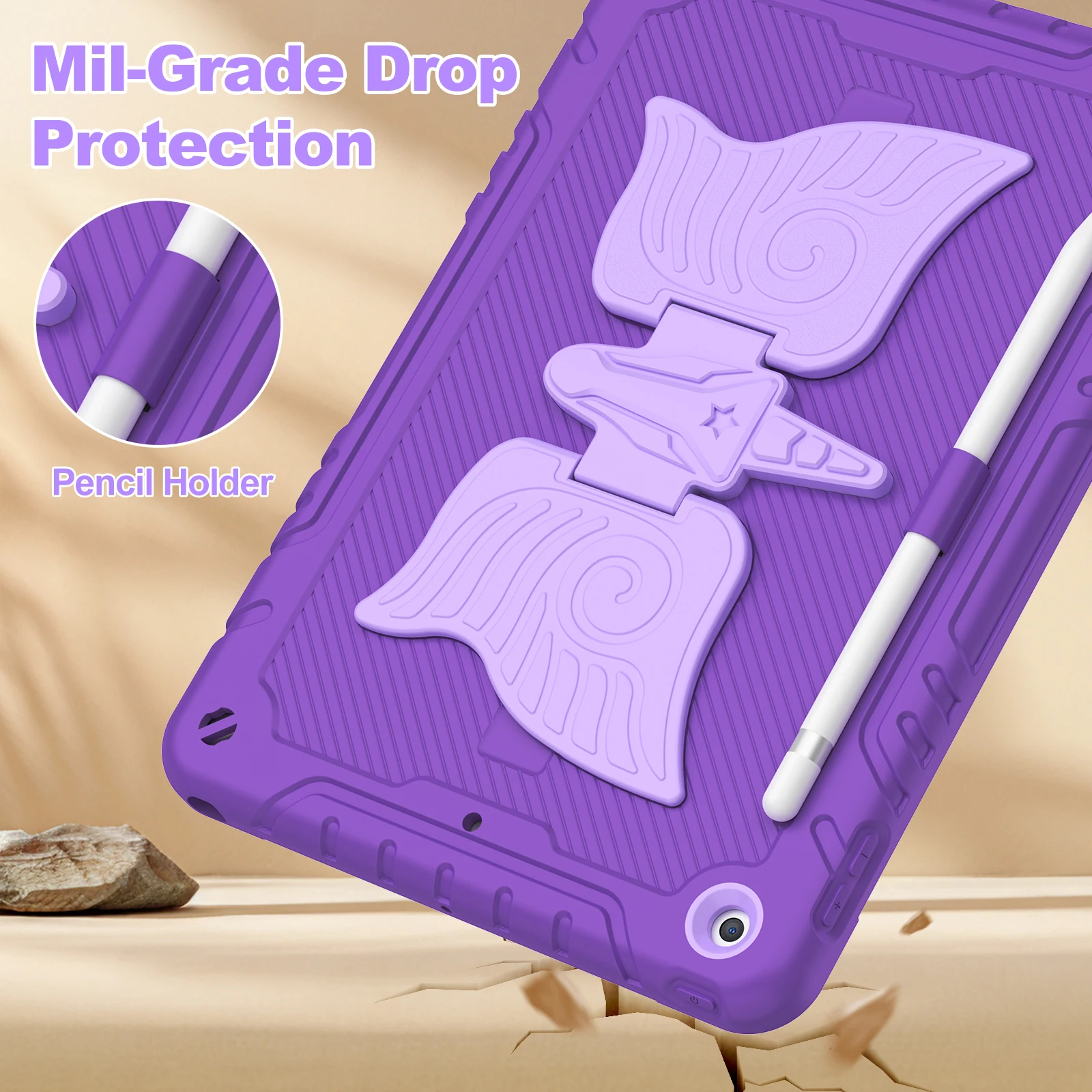 Tablet Protective Case, Unicorn Stand Model, Suitable for iPad 7/8/9 10.2Inch/Air 1 2 3 10.5Inch/Pro 10.5Inch with Stand, 10 Colors Available