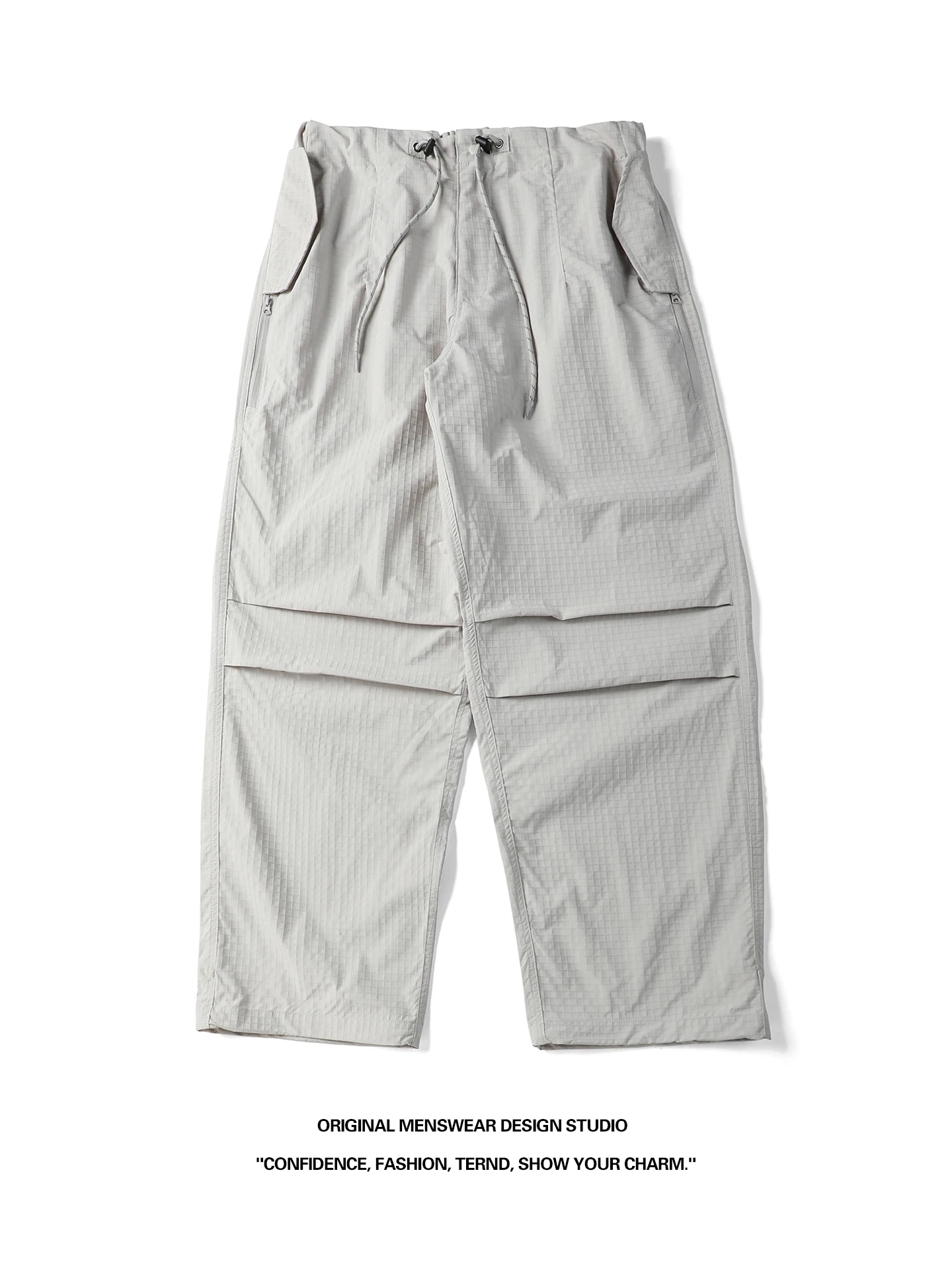 American Style Outdoor Quick Dry Breathable Folded Workwear Paratrooper Pants Loose Straight Casual Sports Mountain Pants