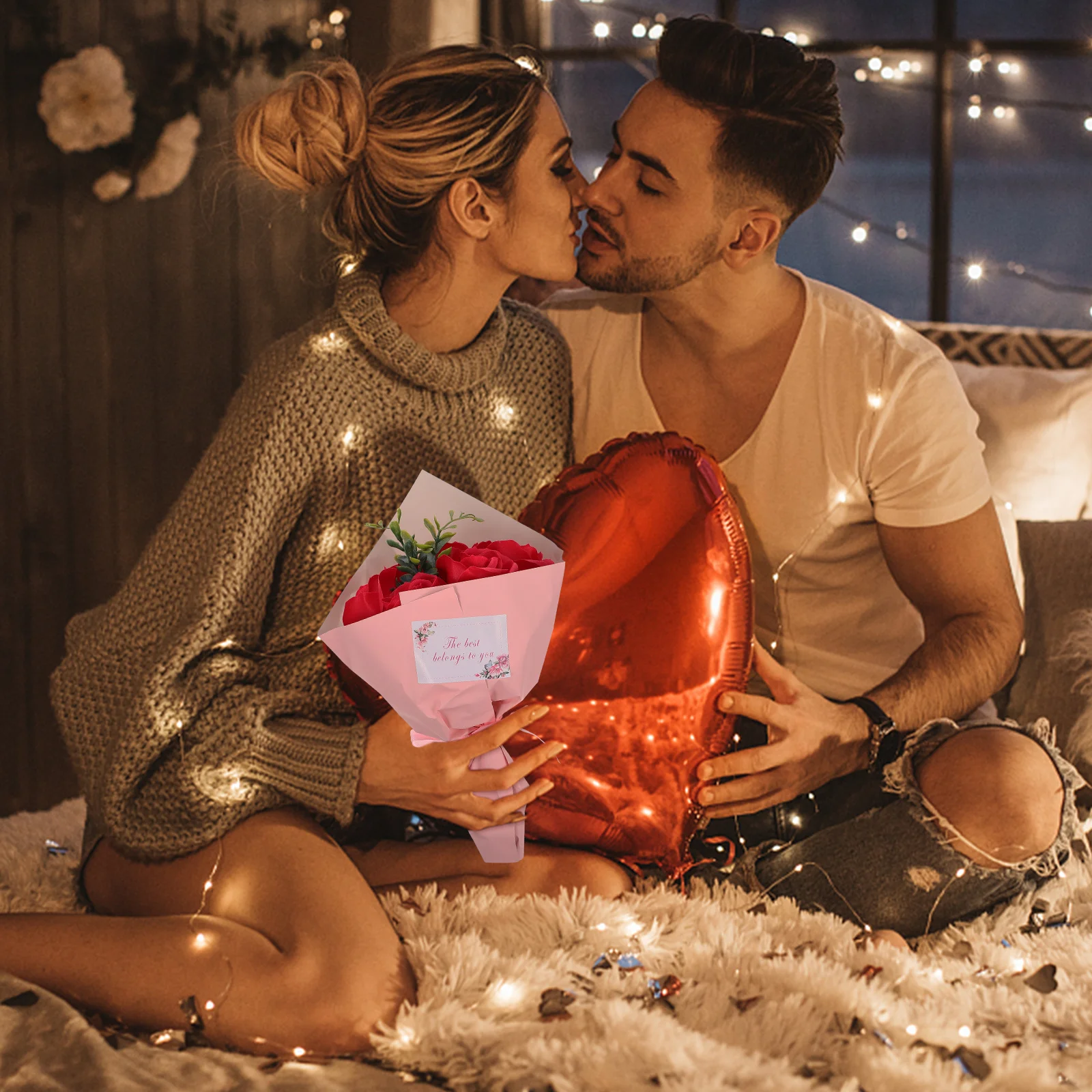 

1Pcs Artificial Soap Rose Elegant Handmade Flower Arrangement Beautiful Lasting Decorative Blossom for Hotel Party Festival