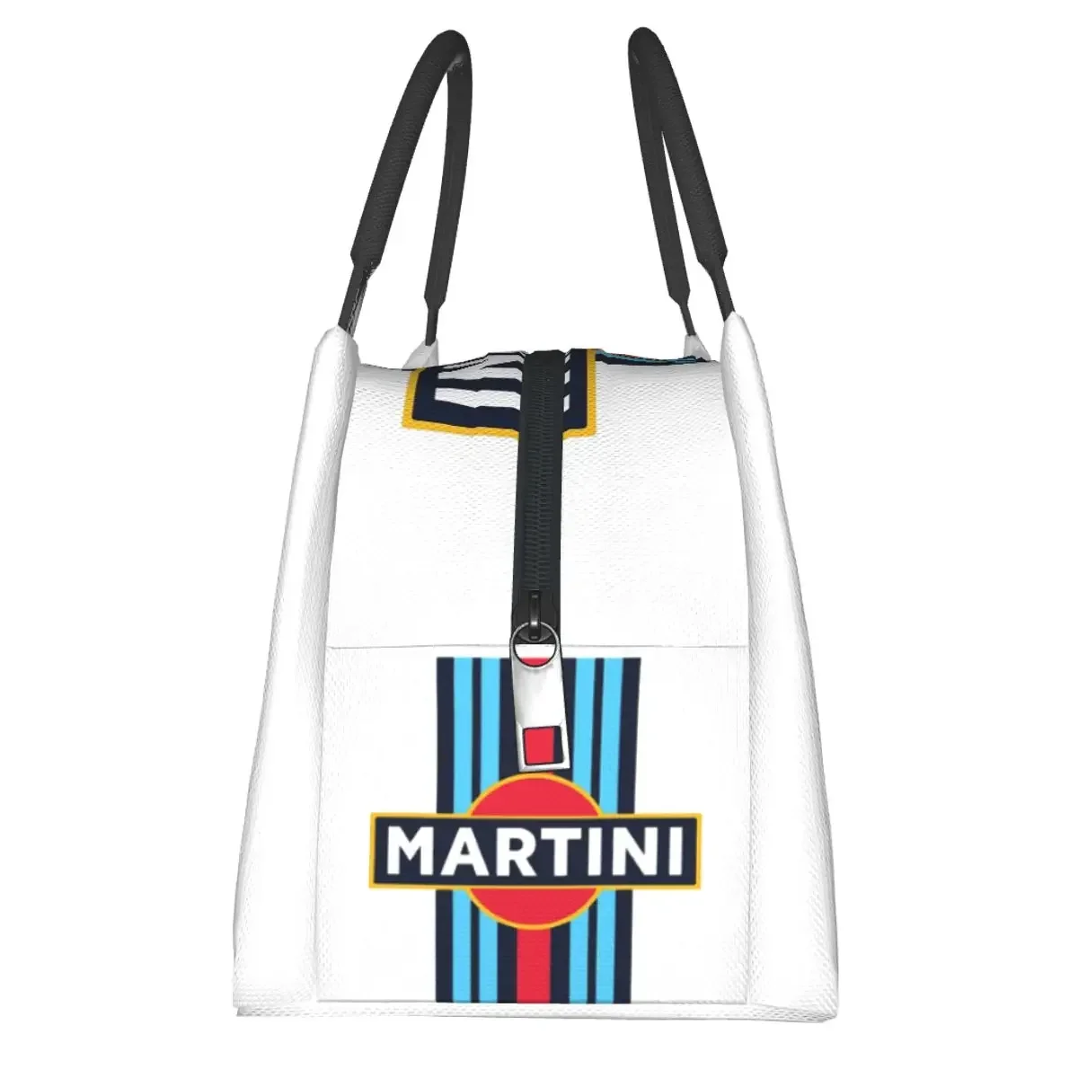 Martini Racing ถุงอาหารกลางวันกล่องเบนโตะฉนวนกันน้ํากล่องอาหารกลางวันนํากลับมาใช้ใหม่กระเป๋าปิคนิค Cooler กระเป๋าเก็บความร้อนสําหรับเด็กผู้หญิง