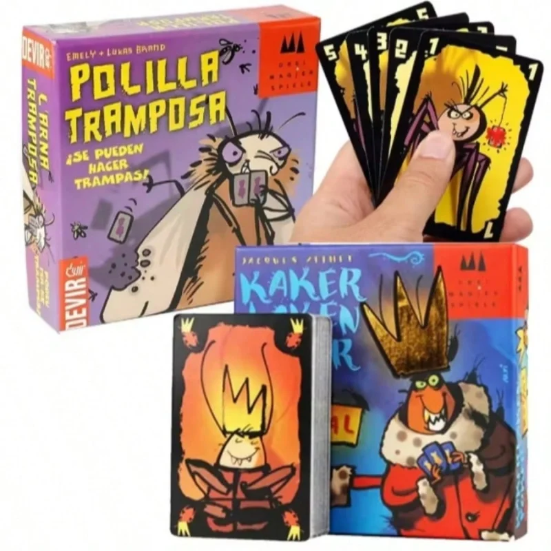 

POLILLA TRAMPOSA Board Game Bee Tricky Social Card Game Holiday Leisure Family Interactive Game Paper Material Party Game Improv