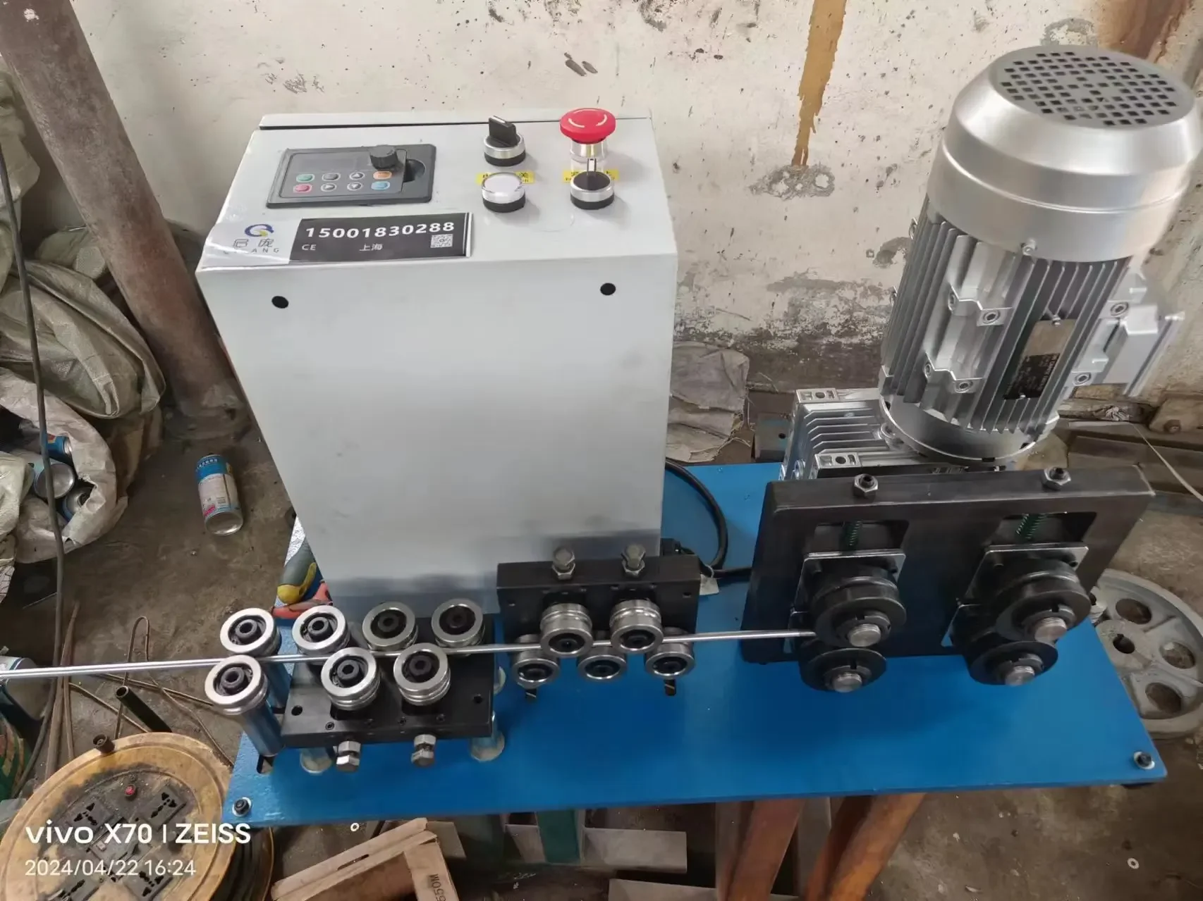 0.1～0.2mm銅線・鋼線矯正機　手動式ワイヤーストレートナー（牽引/送り装置付き）