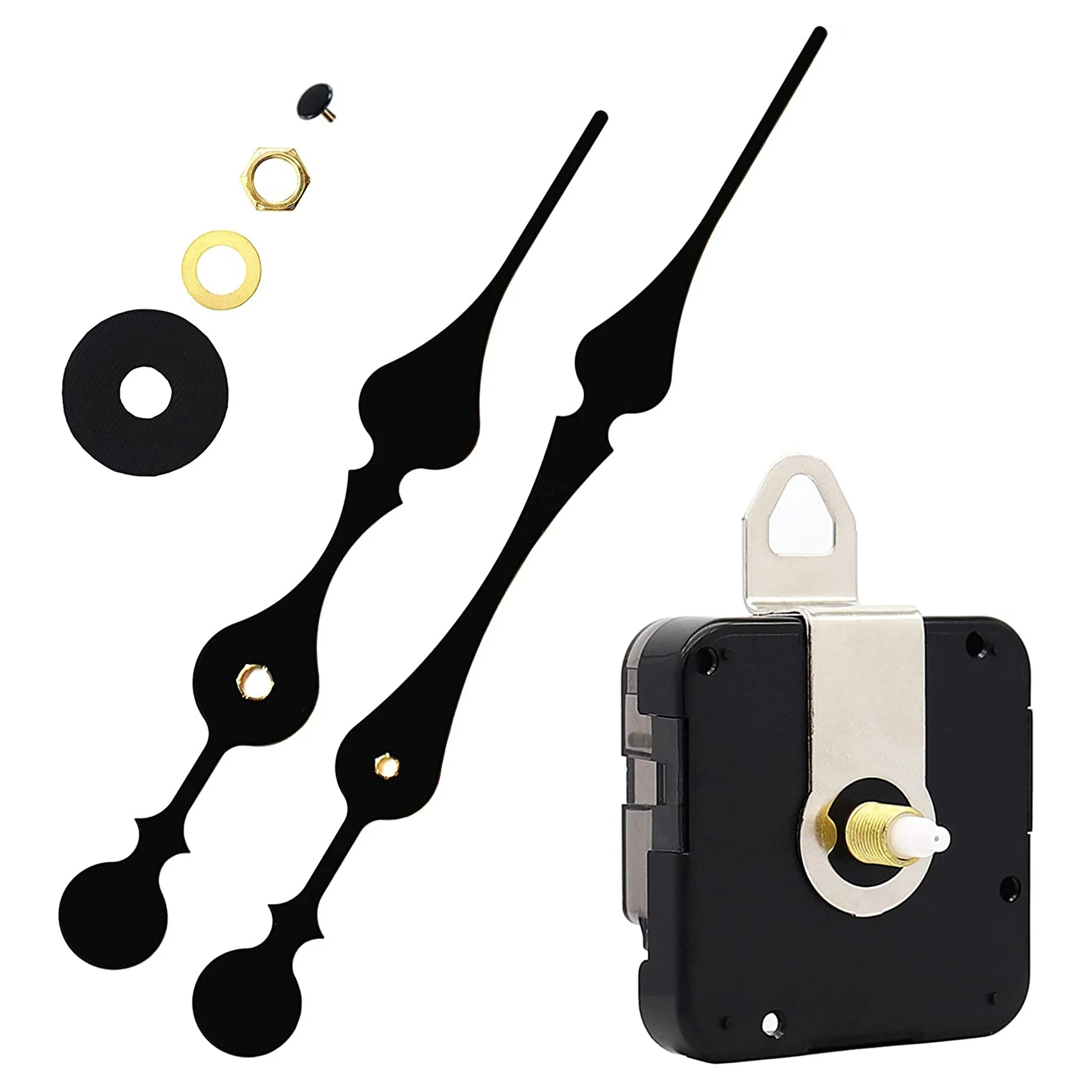 ABZT 16mm Quartz DIY Wall Clock Motor Kit Movement Mechanism Big Spade Clock Parts Repair Replacement Movement