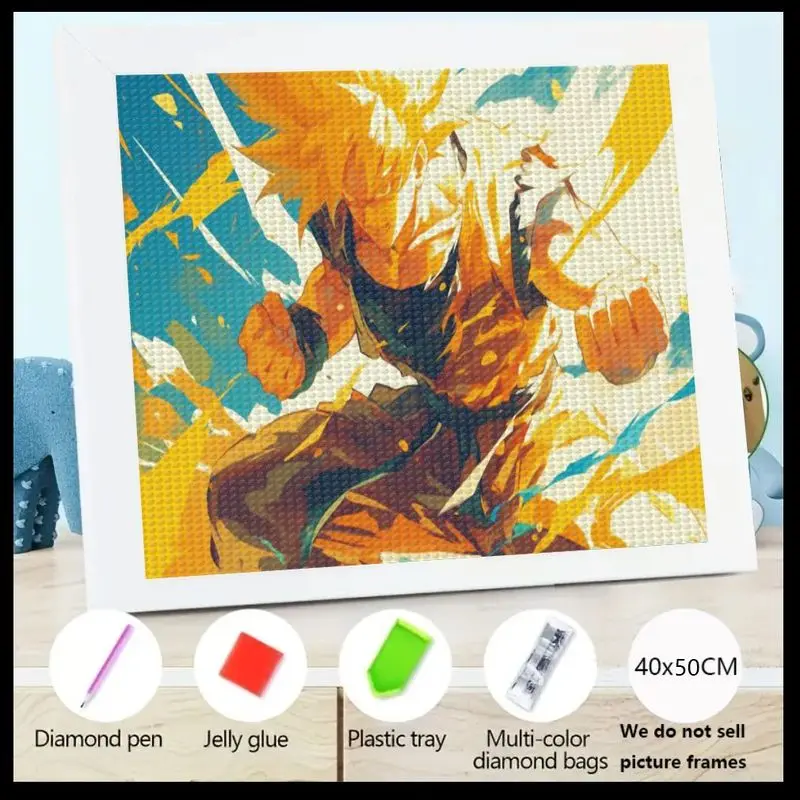 

1 шт. 5D алмазная живопись DIY художественный комплект аниме персонаж приключения тема сверкающее ремесло с разноцветными бриллиантами, инструменты в комплекте, C