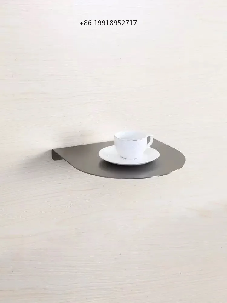 Stainless Steel Metal Gold Foldable Small Round Table Simple Edge Coffee Milk Tea Movable Corner Casual Wall Decoration JJ469
