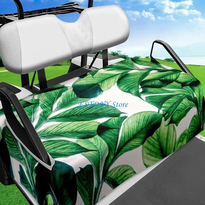 G6DE Premium Polyester Golf Cart Seats Protector Fade Resistant Comfortable Fit