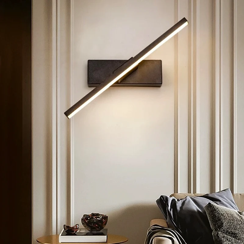 

DAMIASMIL светодиодный настенный светильник, современная вращающаяся зеркальная лампа для ванной комнаты, для спальни, внутренние бра, светильник