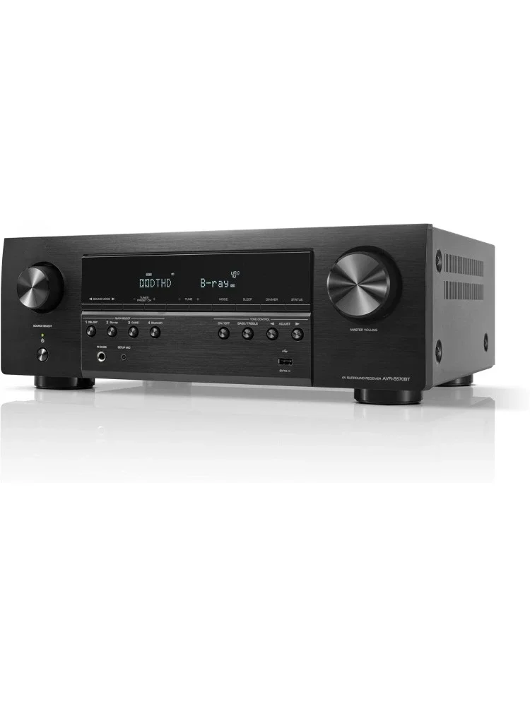 

Быстрая доставка.AVR-S570BT 5.2-канальный AV-ресивер — аудио и видео 8K Ultra HD, улучшенные игровые возможности, беспроводная потоковая передача через